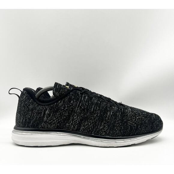 APL Shoes Men's Size 11 Techloom Pro Running Black Metallic Pearl White Sneakers - Picture 1 of 6